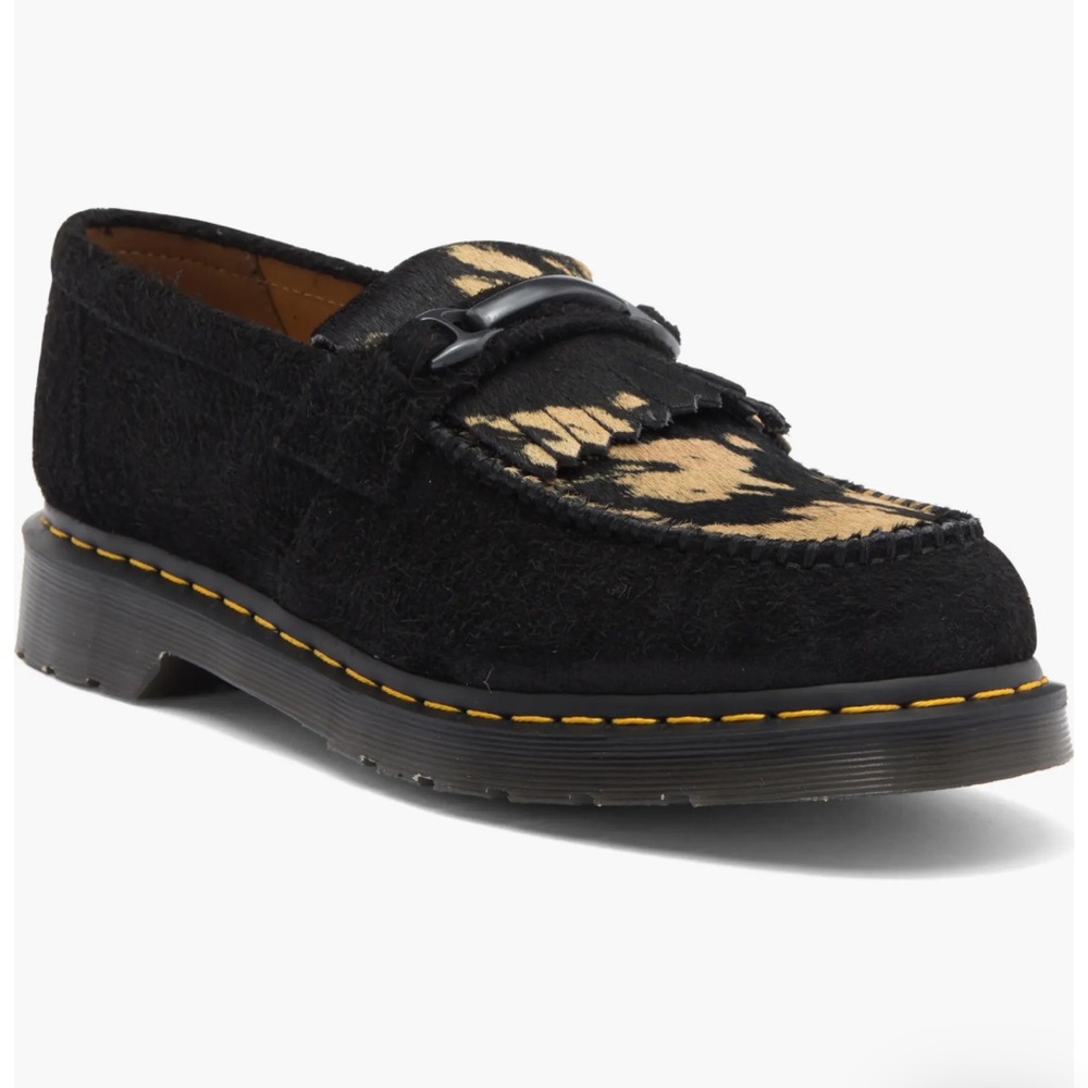 Dr. Marten Black and Tan Animal Loafers